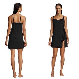 Lands end SWEETHEART  swim dress black
